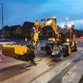 Williams JCB Pothole Pro Road Repair Night Work