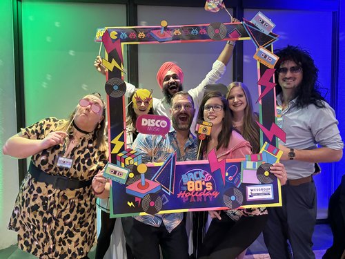 Back to the 80s Party at Wesgroup Equipment