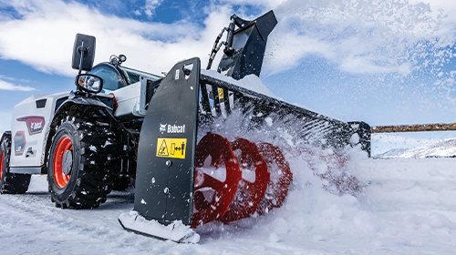 Bobcat TL519 Telehandler with Snow Blower