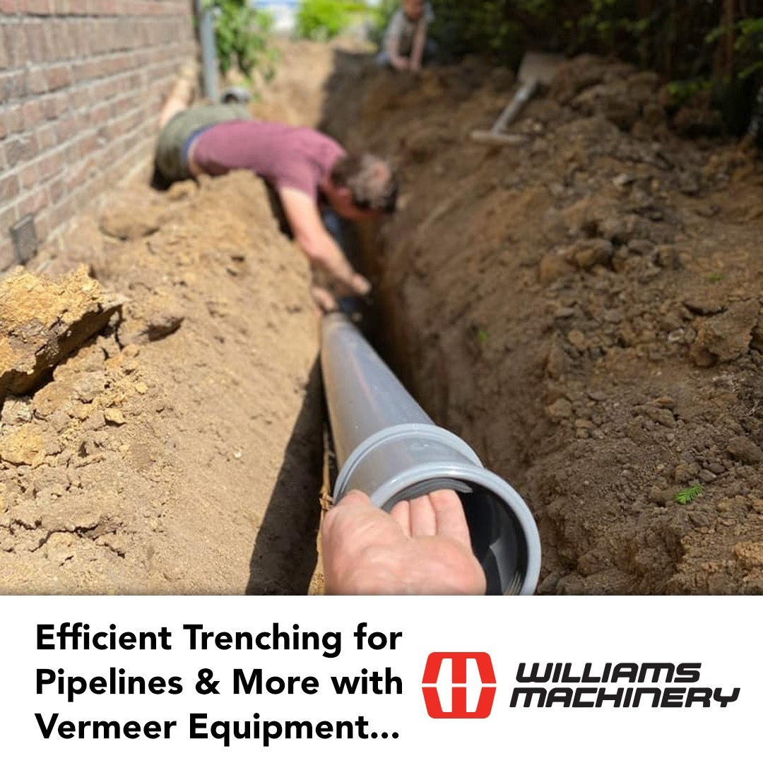 Embarking on drainage and pipeline tasks demands the perfect equipment match. It's not just about muscle, it's about making the job flow effortlessly. Read our latest blog to see the details you need to know before kicking off your pipeline or drainage projects!

#PipelinePerfection #EfficiencyAtWork #Pipelines #Drainage #WaterManagement #SewageManagement #Trenching #VermeerMachinery #DrainageEquipment #Farming #Agriculture #FarmSolutions